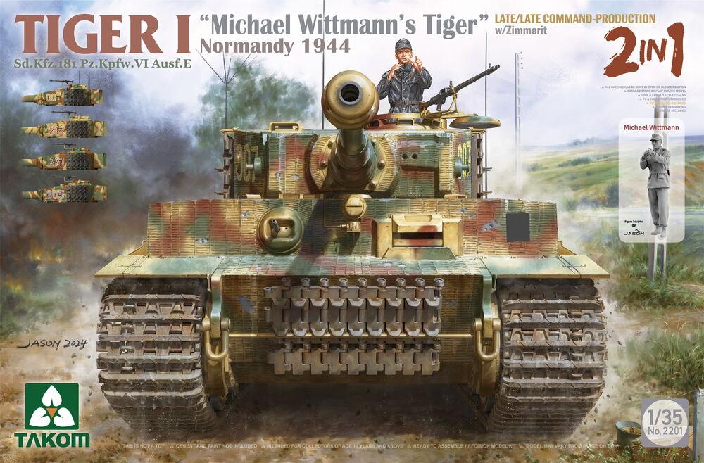 4897051423102 - Tiger I - SdKfz181 PzKpfwVI AusfE - Michael Wittmann´s Tiger Normandy 1944 w Zimmerit (2 in 1) 4897051423102 - Tiger I - SdKfz181 PzKpfwVI AusfE - Michael Wittmann´s Tiger Normandy 1944 w Zimmerit (2 in 1)