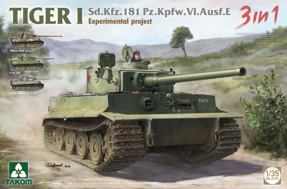 4897051423263 - Tiger I Experimental Project SdKfz 181 Pz Kpfw VI Ausf E (3 in 1)