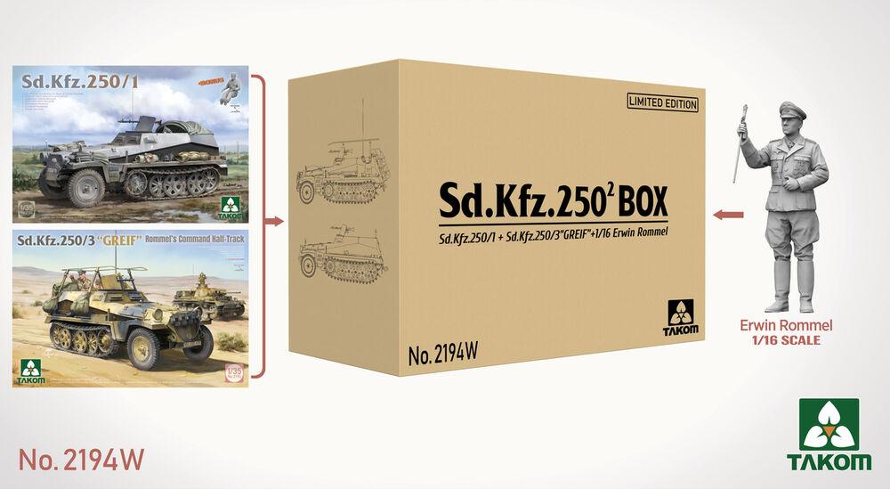 4897051423300 - SdKfz 250 BOX - 250 1 + 250 3 GREIF + 1 16 Erwin Rommel