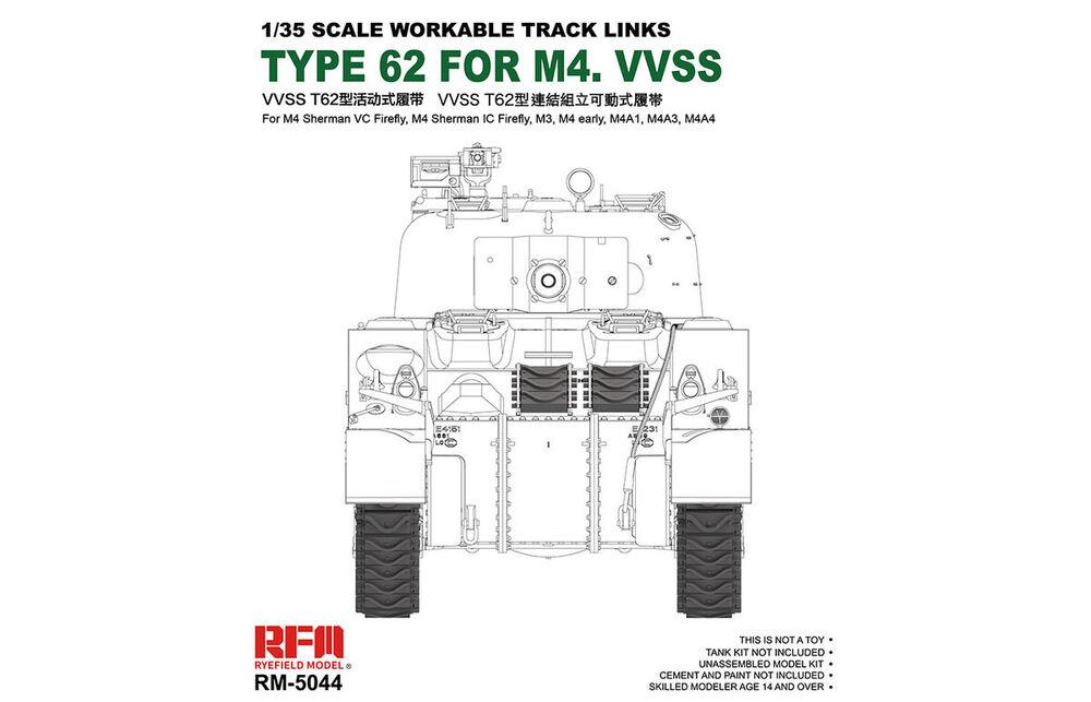 4897062620576 - Workable track links - British Sherman VC Firefly M3 M4A1 M4A4 M4 early