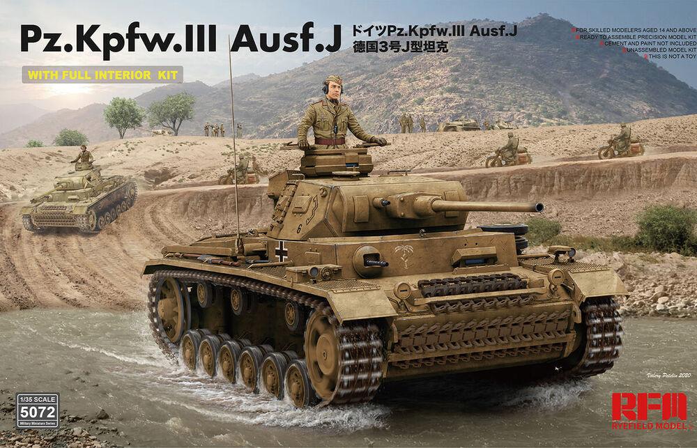 4897062620675 - Pz Kpfw III Ausf J w full interior