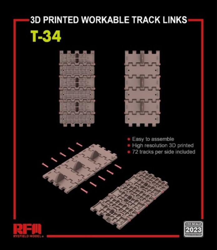 4897062620903 - Workable track links - T-34 (3D printed)