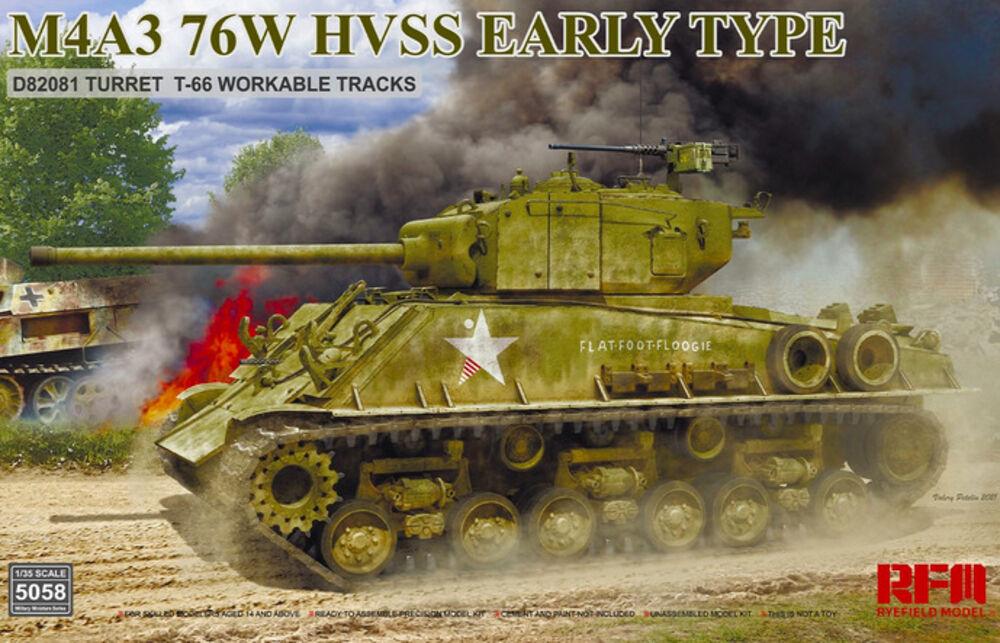 4897062620996 - M4A3 76W HVSS Early type D82081 turret T-66 track