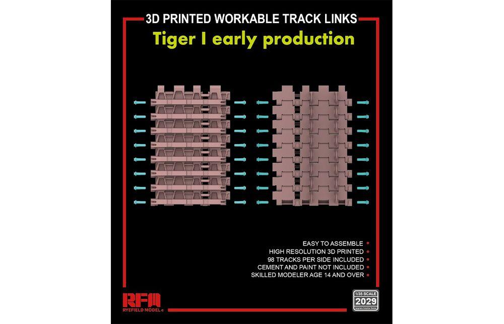 4897062621047 - Workable track links - Tiger I early (3D printed)