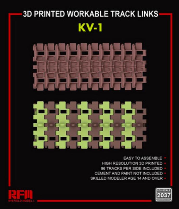 4897062621207 - Workable track links - KV-1 (3D printed)