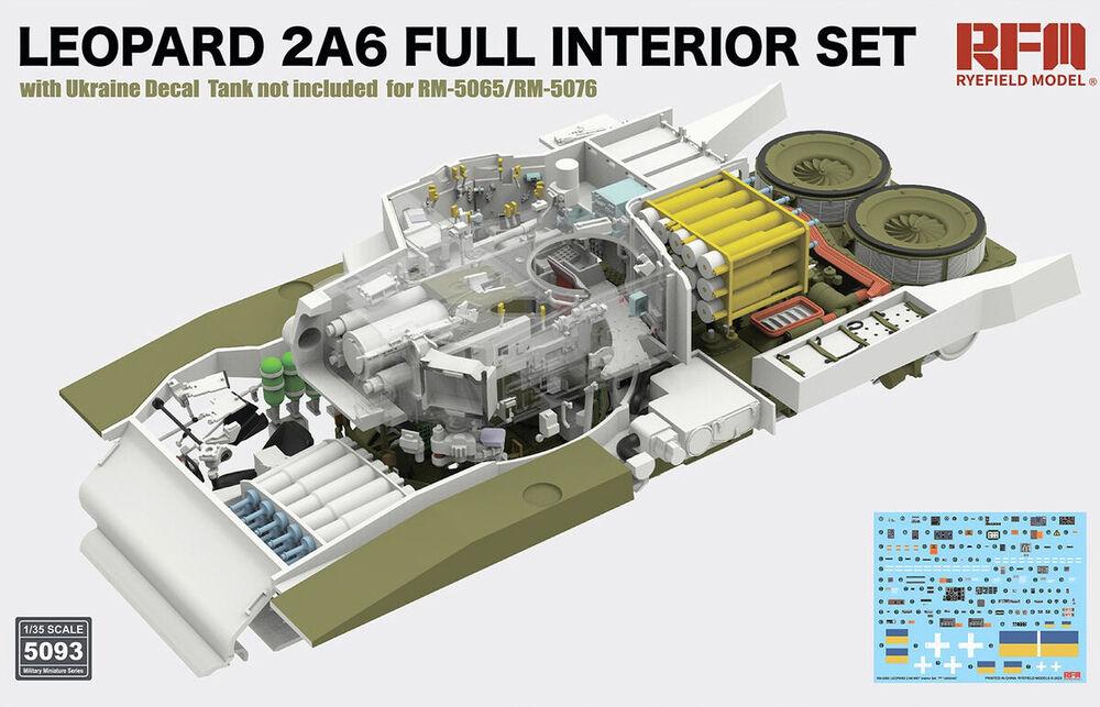 4897062621498 - Leopard 2A6 Full Interior Set with Ukraine Decal (Tank Not included)