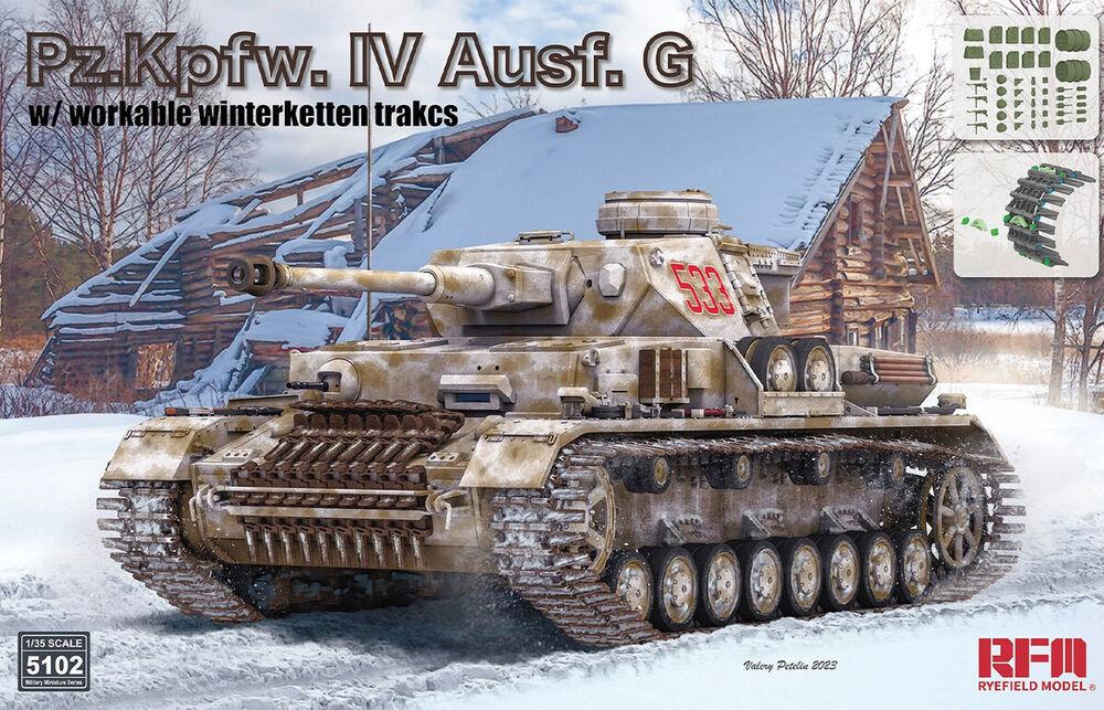 4897062621559 - PzKpfw IV Ausf G w Workable Winterketten Tracks