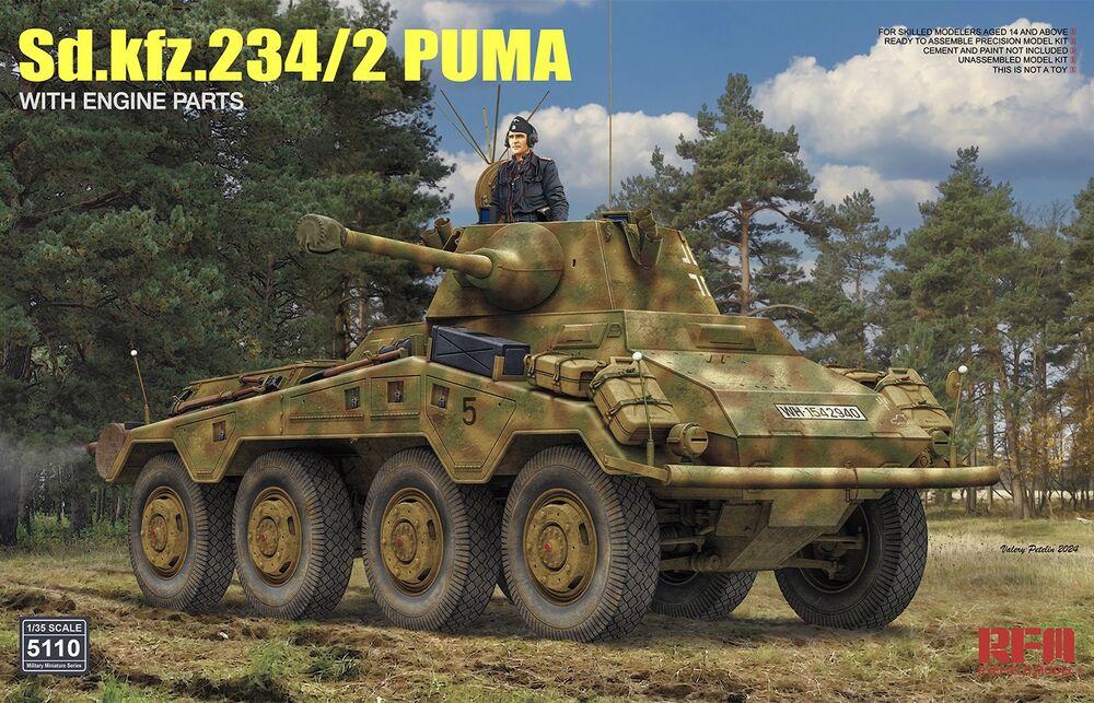 4897062621702 - Sdkfz 234 2 Puma w  Engine Parts