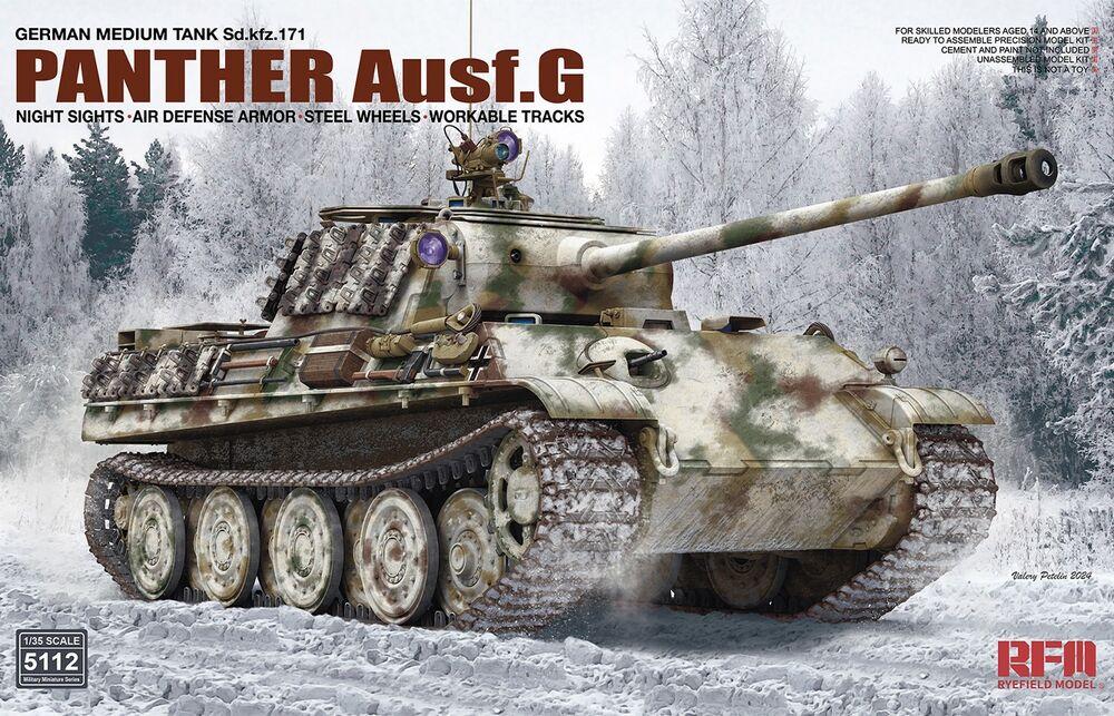 4897062621719 - Panther Ausf G w  Night Sights Air Defense Armor Steel Wheels Workable Tracks