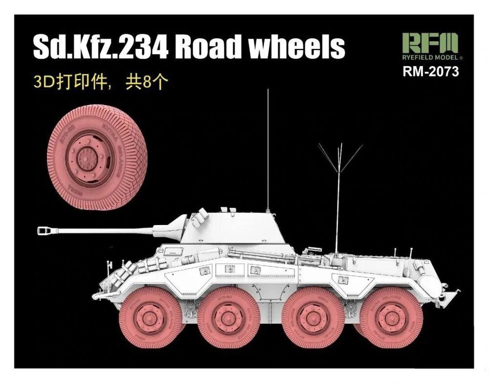 4897062621757 - SdKfz 234 Road Wheels - 8 Wheels (3D printed)