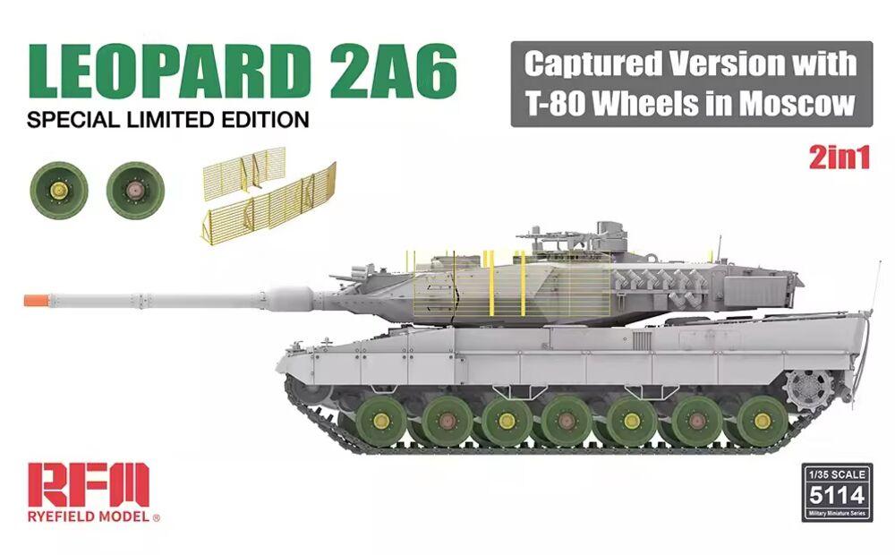 4897062621764 - Leopard 2A6 Captured Version with T-80 Wheels in Moscow - 2 in 1 - Limited Edition