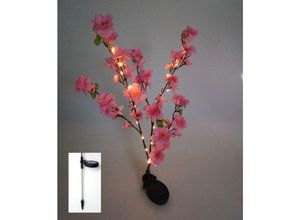 4897087172203 - Buri - Solar led Blütenstrauch rosa 90cm Gartenstecker Lichterstrauch Zweige Gartendeko