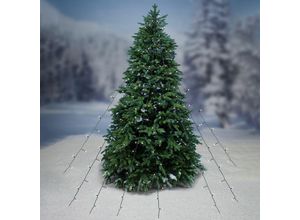 4897087173828 - Buri - Tannenbaum Lichternetz 200 LEDs 250m Leuchtvorhang Lichterkette Baumvorhang