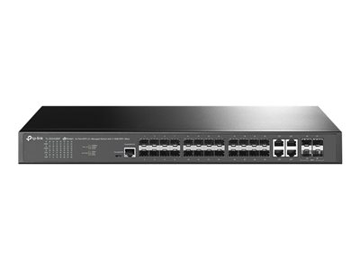 4897098688212 - JetStream TL-SG3428XF V1 - Switch - L2+ - managed - 20 x Gigabit SFP + 4 x Combo Gigabit SFP RJ-45 + 4 x 10 Gigabit SFP+ (Uplink) - an Rack montierbar