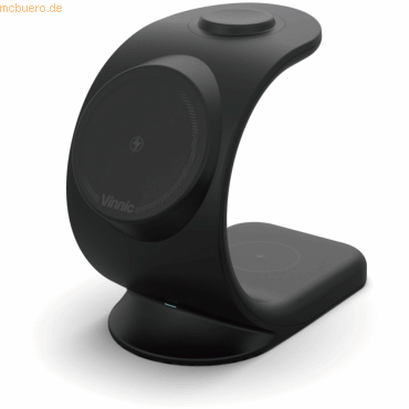 4898338014921 - Vinnic CHOMO 3-IN-1 Magnetic Wireless Charging Dock black