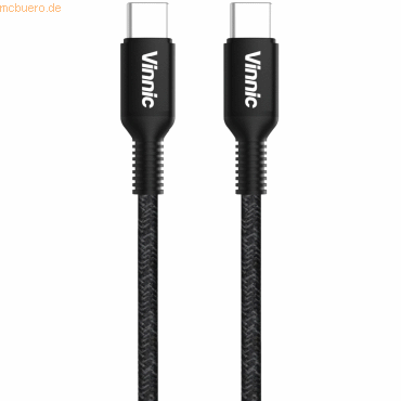 4898338017816 - Vinnic USB-C To USB-C Cable 01m 60W black