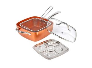4899888117346 - Copper 5 in 1 Multifunktionspfannenset Coppans InnovaGoods 4 Stücke