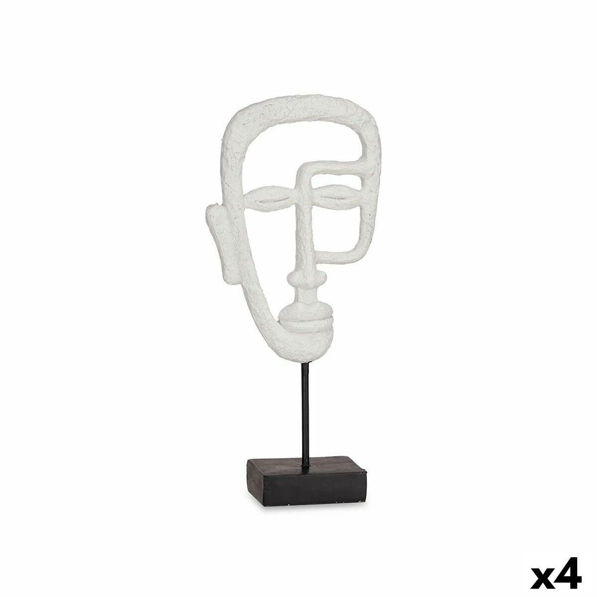 4899888471448 - Dekorative Figur Gesicht weiß 195 x 38 x 105 cm (4 Einheiten)