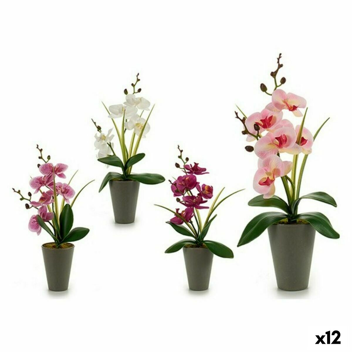 4899888510468 - Dekorationspflanze A18124-33 Kunststoff Orchidee 8 x 35 x 14 cm (12 Stück)