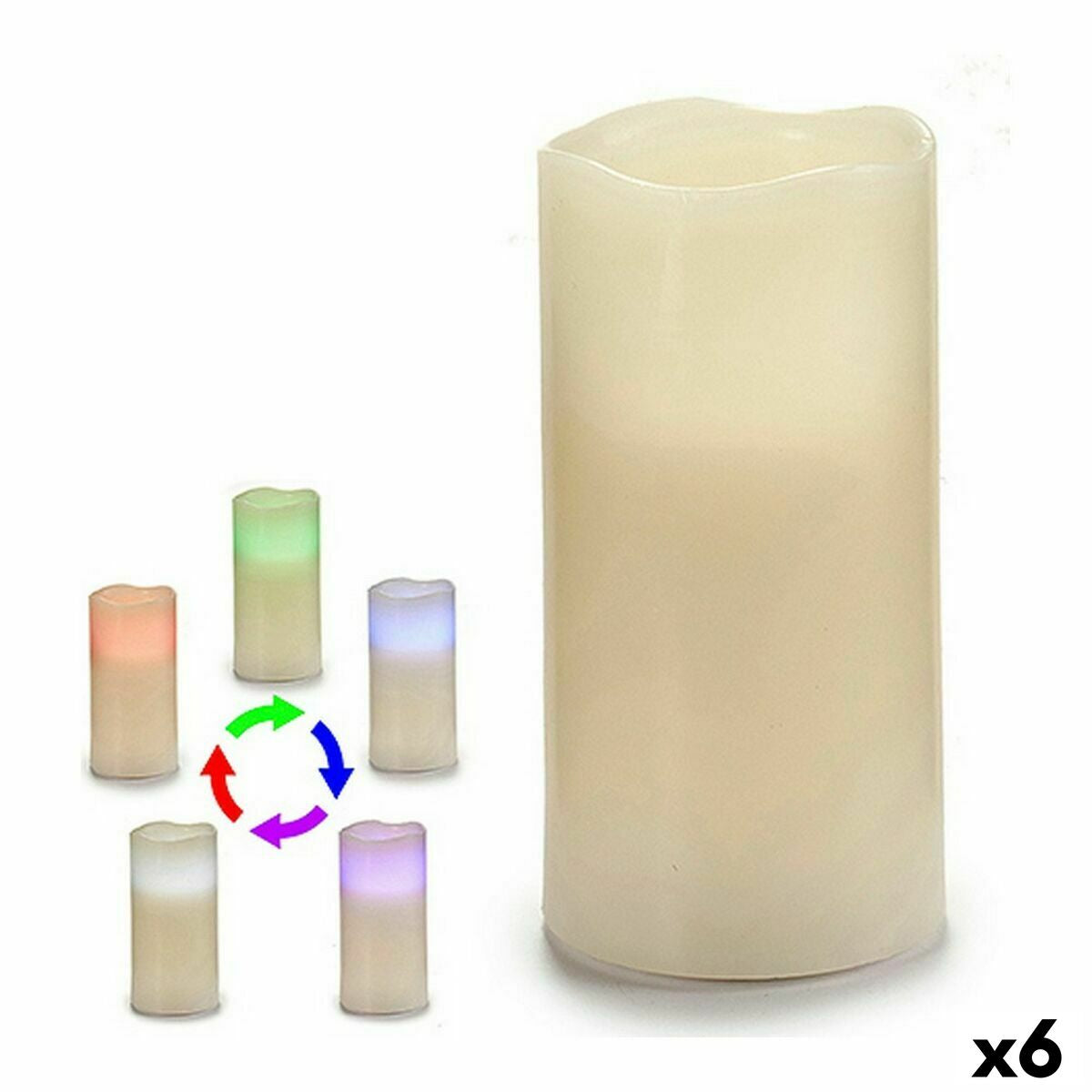 4899888517337 - LED Kerze 75 x 148 x 75 cm (6 Stück) 4899888517337 - LED Kerze 75 x 148 x 75 cm (6 Stück)