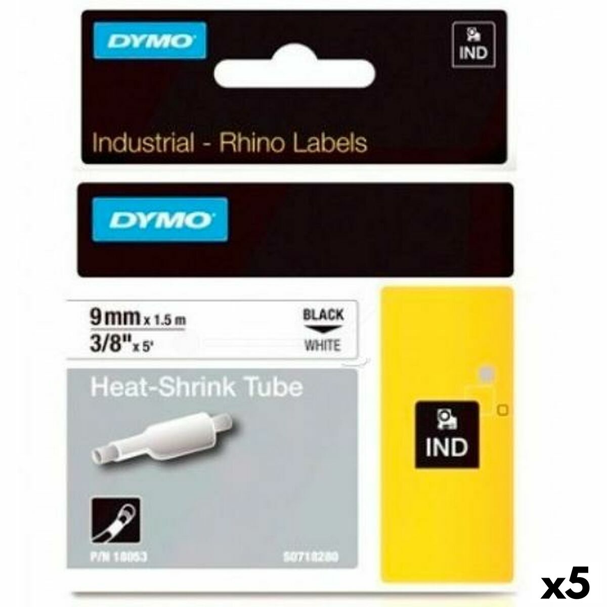 4899888593140 - Laminiertes Klebeband zur Kennzeichnung von Maschinen Rhino ID1-9 15 m 9 mm (5 Stück)