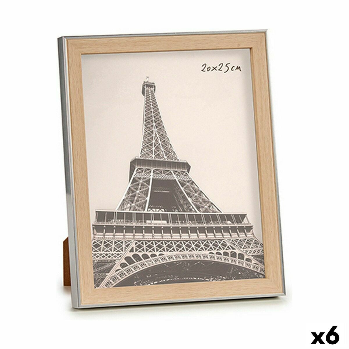 4899888601890 - Fotorahmen 23 x 27 x 2 cm Silberfarben Braun Kunststoff Glas (6 Stück) 4899888601890 - Fotorahmen 23 x 27 x 2 cm Silberfarben Braun Kunststoff Glas (6 Stück)