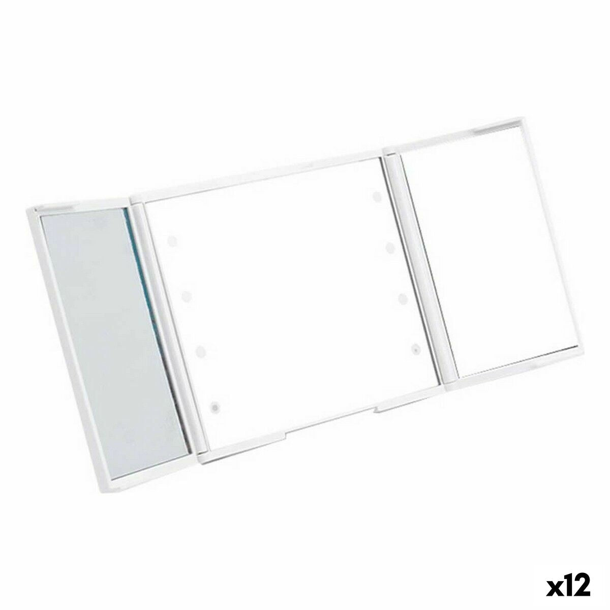 4899888603252 - Taschenspiegel YXL2150-CC01 Weißes ABS 15 x 95 x 115 cm LED-Licht (12 Stück)