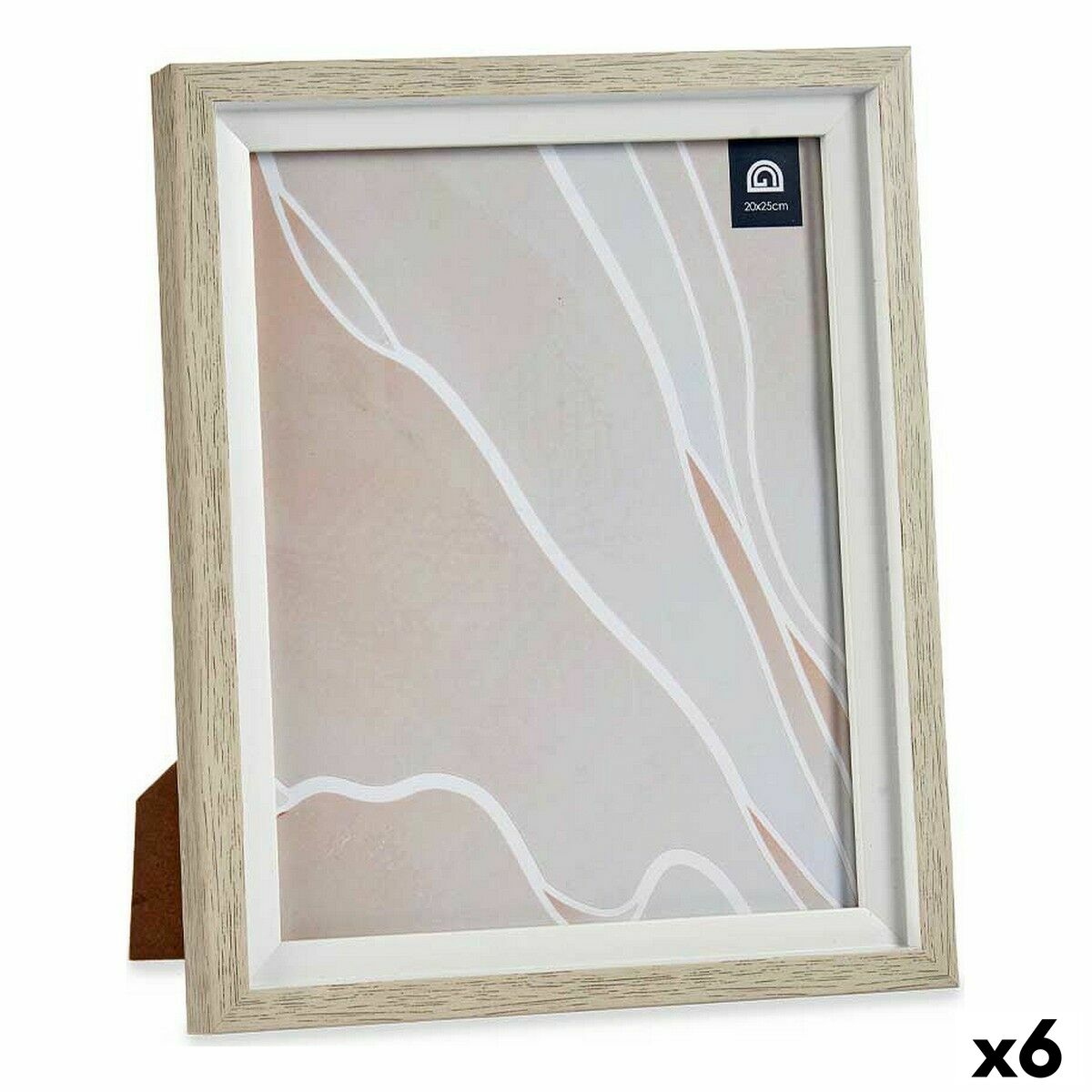 4899888604266 - Fotorahmen 24 x 2 x 29 cm Kristall Beige Weiß Kunststoff (6 Stück) 4899888604266 - Fotorahmen 24 x 2 x 29 cm Kristall Beige Weiß Kunststoff (6 Stück)