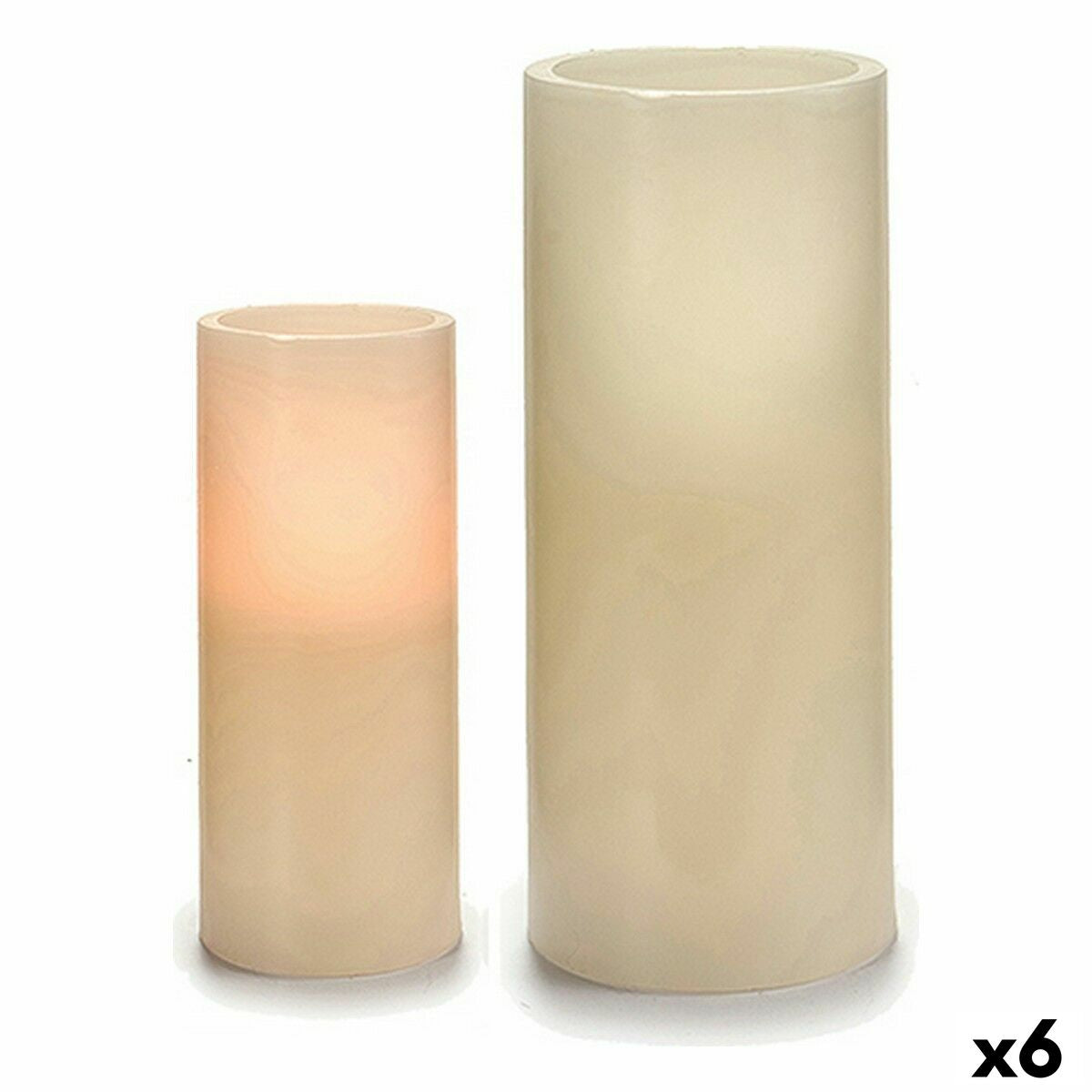 4899888604624 - LED Kerze Creme 75 x 173 x 75 cm (6 Stück)