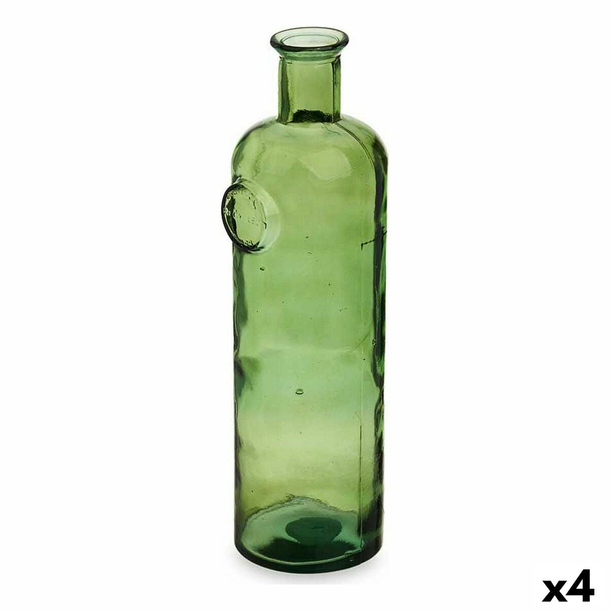 4899888606093 - Flasche Stamp Dekoration 14 x 44 x 13 cm grün (4 Stück)