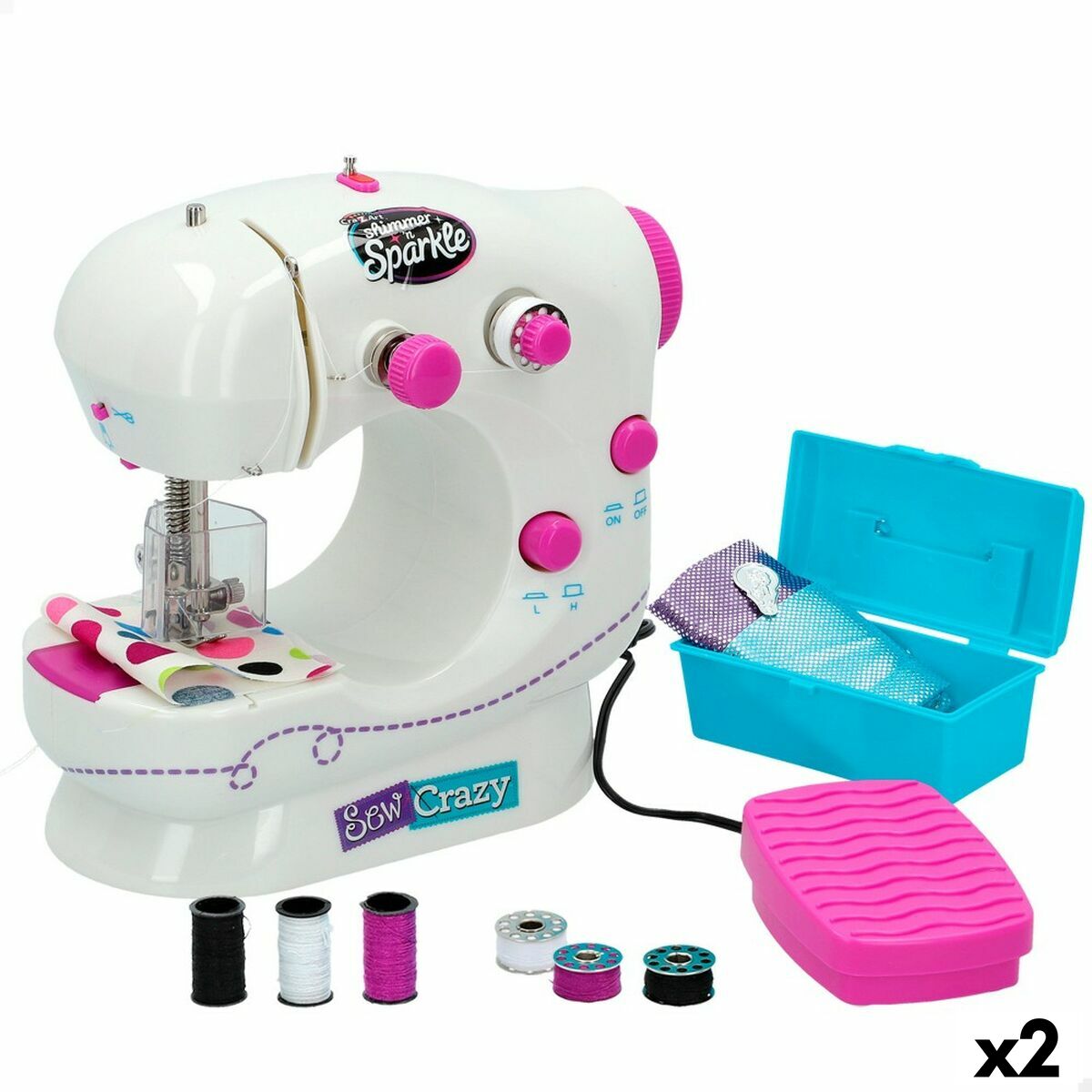 4899888609230 - Spielzeugnähmaschine CRA-Z-Art Shimmer n Sparkle 185 x 19 x 11 cm (2 Einheiten) 4899888609230 - Spielzeugnähmaschine CRA-Z-Art Shimmer n Sparkle 185 x 19 x 11 cm (2 Einheiten)
