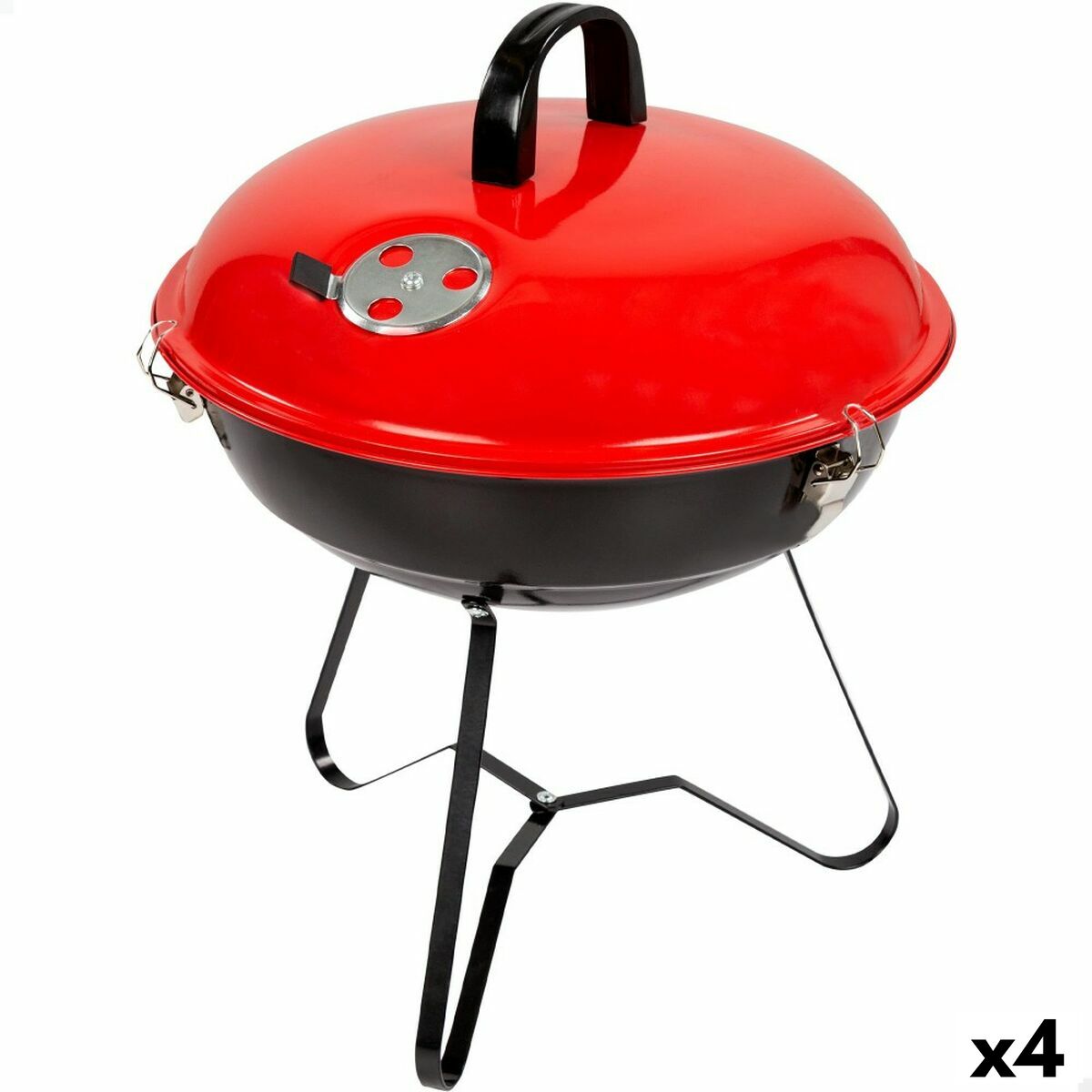 4899888609995 - Grill Tragbarer Emailliertes Metall Ø 36 cm 36 x 44 x 36 cm (4 Einheiten) Rot