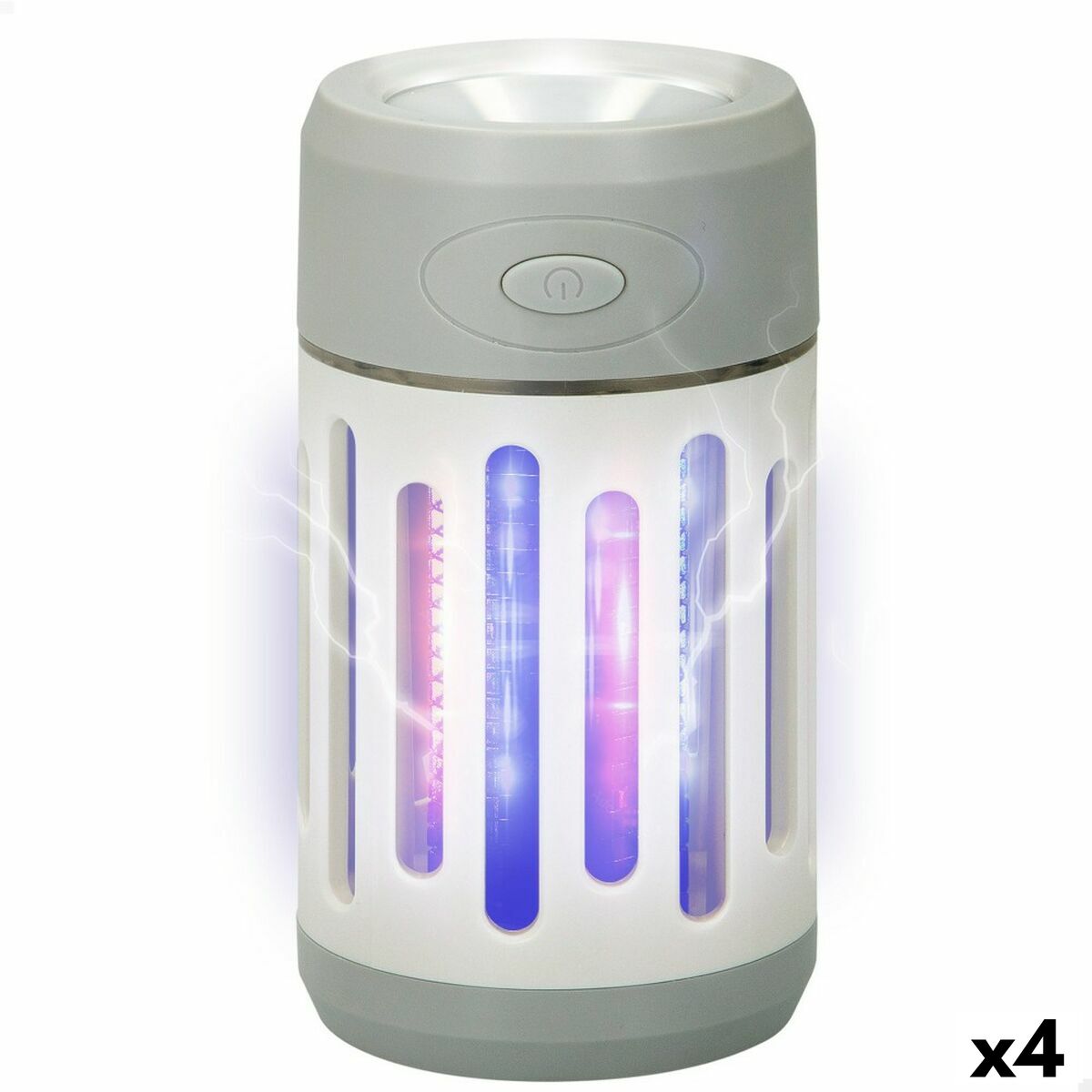 4899888610458 - 2 in 1 Wiederaufladbare Anti-Mücken-Lampe mit LED 7 x 13 x 7 cm (4 Stück) 4899888610458 - 2 in 1 Wiederaufladbare Anti-Mücken-Lampe mit LED 7 x 13 x 7 cm (4 Stück)