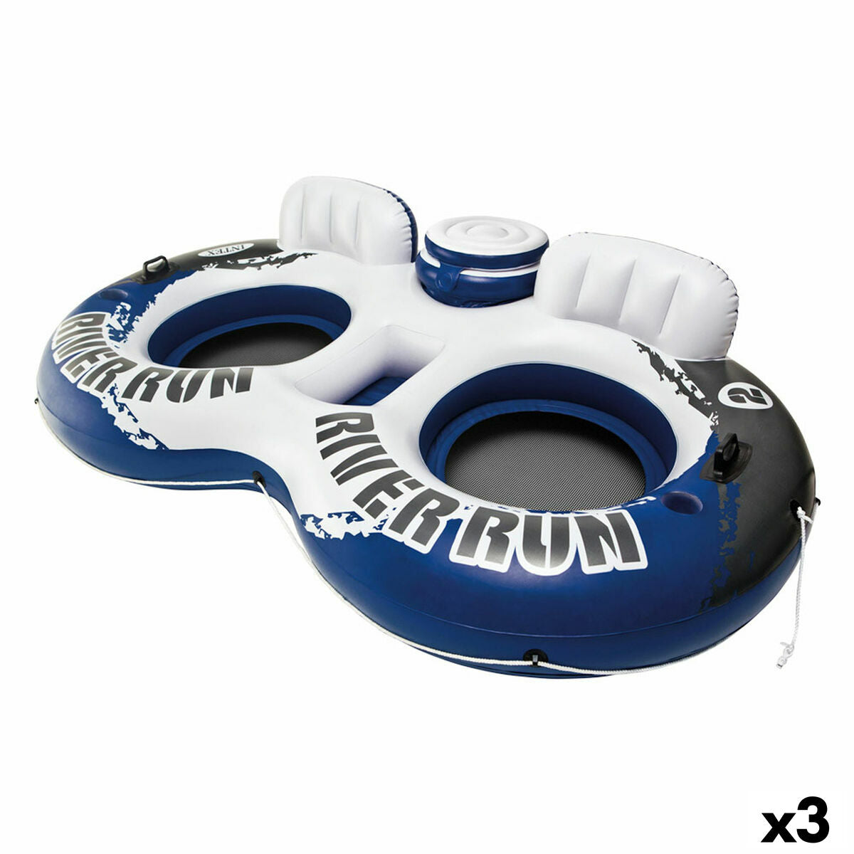 4899888610540 - Schwimmreifen River Run 2 243 x 51 x 157 cm Blau Weiß (3 Stück)