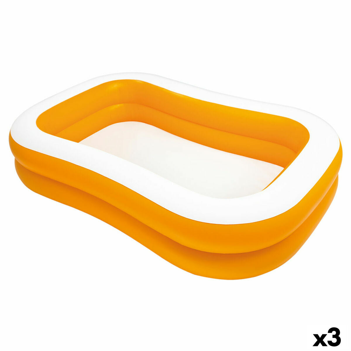 4899888610908 - Aufblasbarer Pool Mandarin Orange 600 L 229 x 48 x 152 cm (3 Stück)