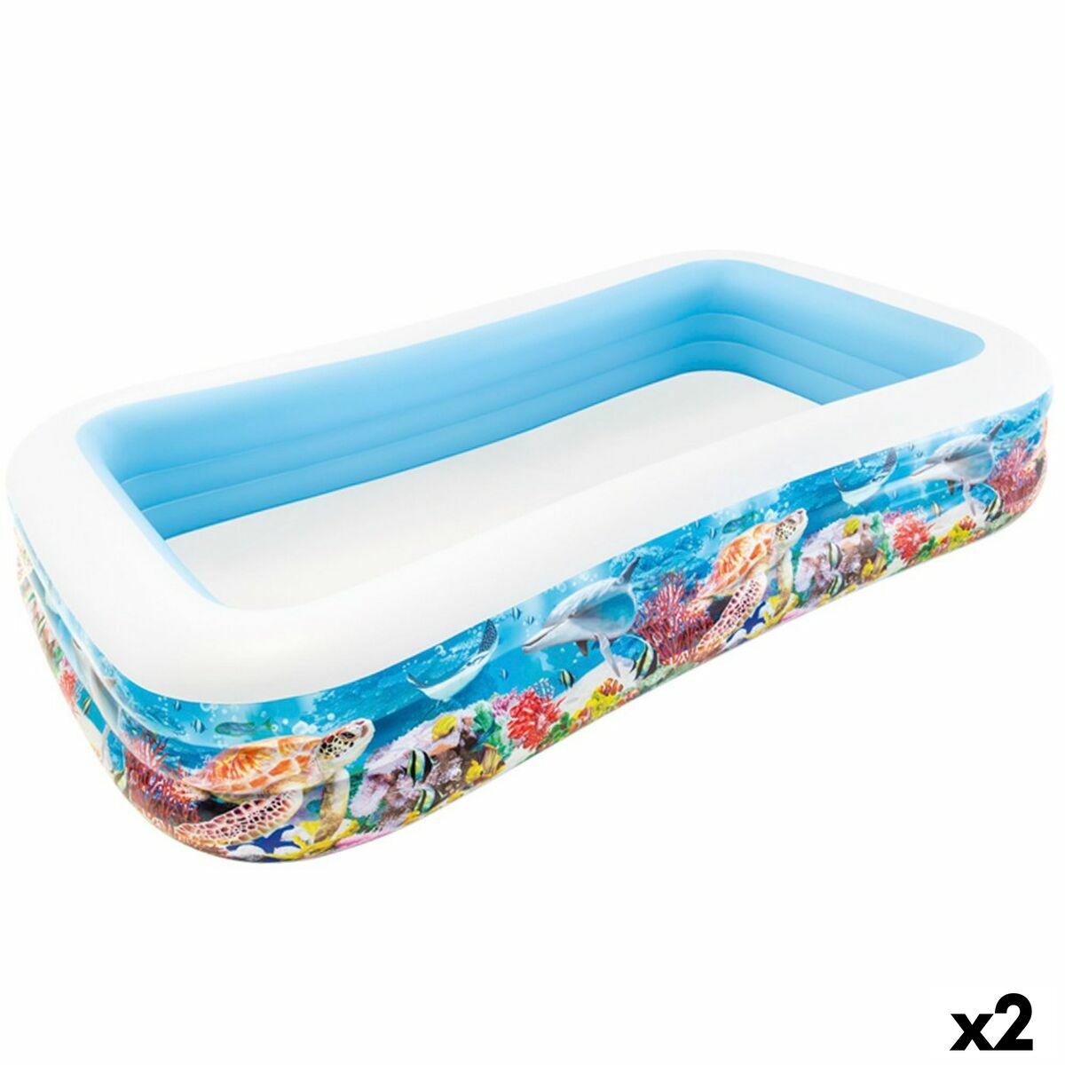 4899888610946 - Aufblasbares Planschbecken für Kinder Tropical 1020 L 305 x 56 x 183 cm (2 Stück) 4899888610946 - Aufblasbares Planschbecken für Kinder Tropical 1020 L 305 x 56 x 183 cm (2 Stück)