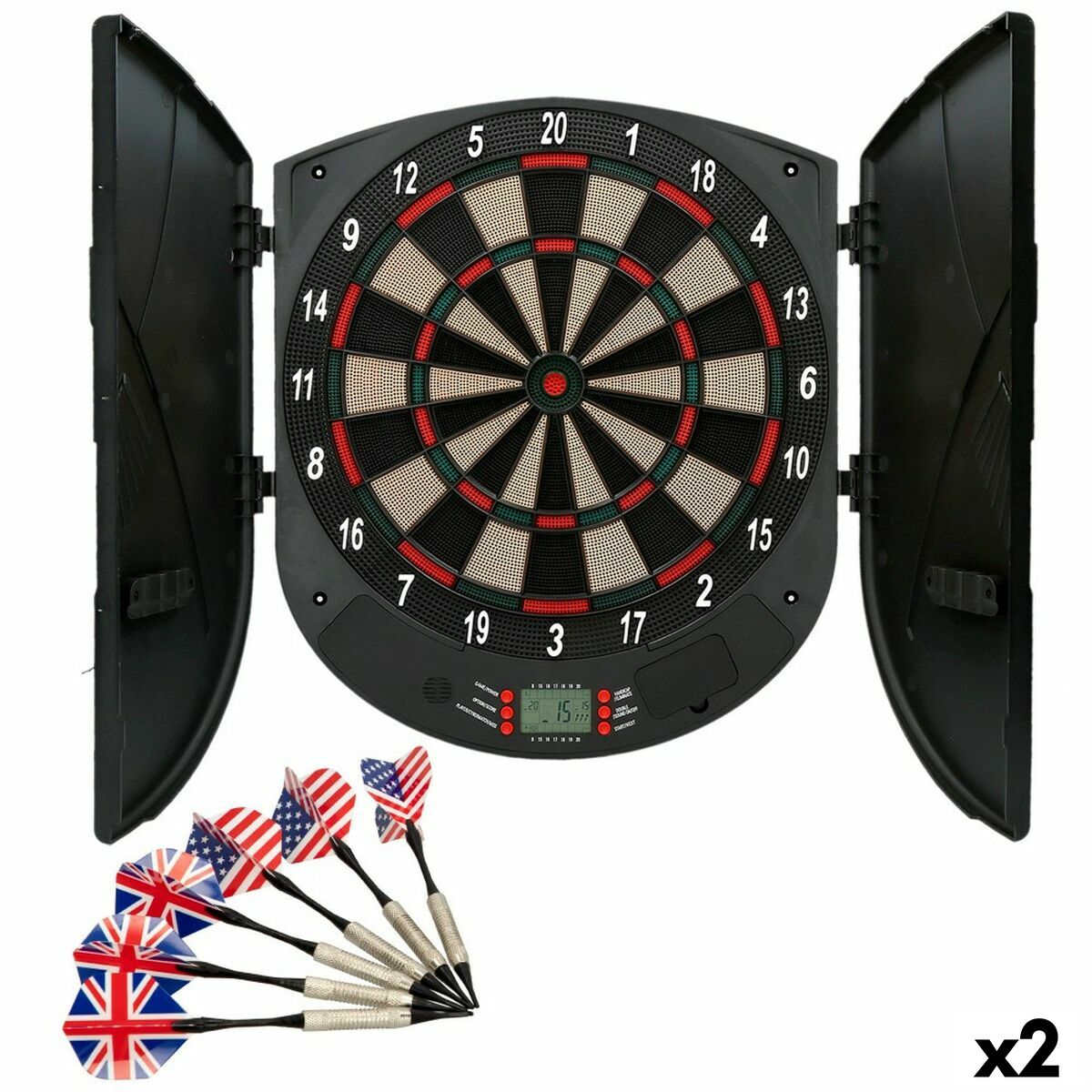 4899888612421 - elektronische Dartscheibe 45 x 50 x 45 cm (2 Stück)