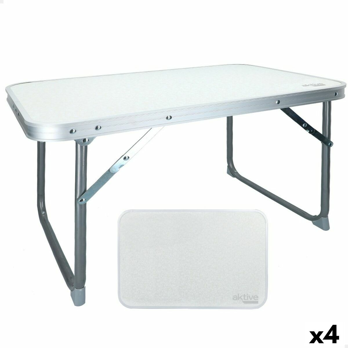 4899888612520 - Table Klapptisch Weiß 60 x 40 x 40 cm (4 Stück) 4899888612520 - Table Klapptisch Weiß 60 x 40 x 40 cm (4 Stück)