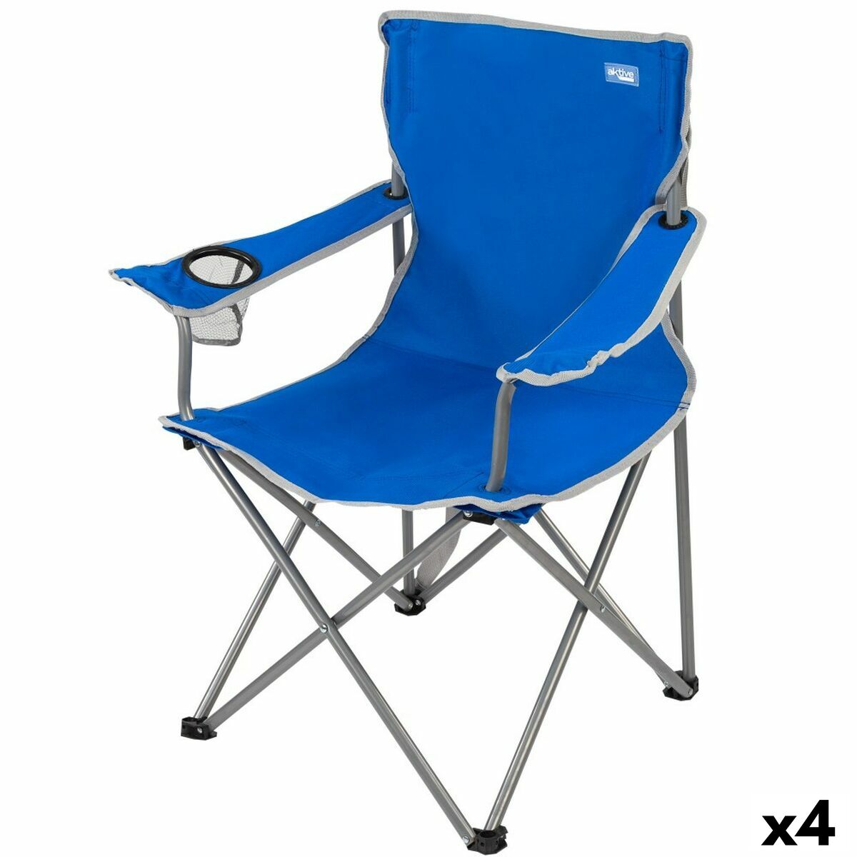 4899888612636 - Camping Klappstuhl Blau 45 x 82 x 47 cm (4 Stück)