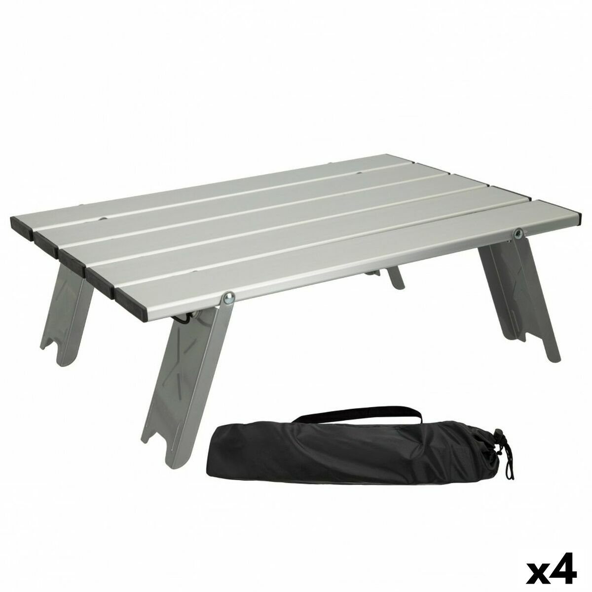 4899888612704 - Table Klapptisch Silberfarben Aluminium 40 x 13 x 285 cm (4 Stück) 4899888612704 - Table Klapptisch Silberfarben Aluminium 40 x 13 x 285 cm (4 Stück)