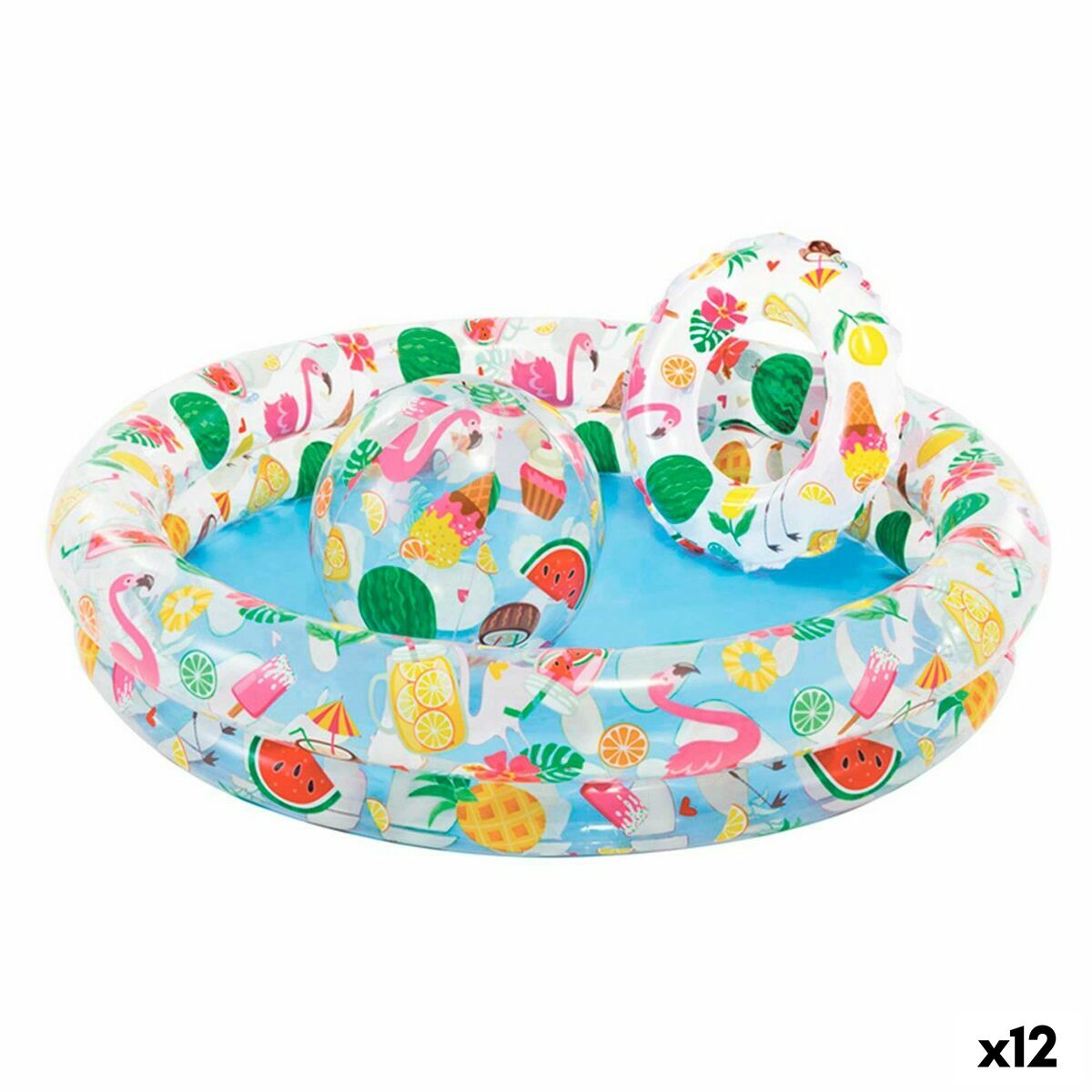 4899888613800 - Aufblasbares Planschbecken für Kinder Tropical Ringe 150 l 122 x 25 cm (12 Stück) 4899888613800 - Aufblasbares Planschbecken für Kinder Tropical Ringe 150 l 122 x 25 cm (12 Stück)