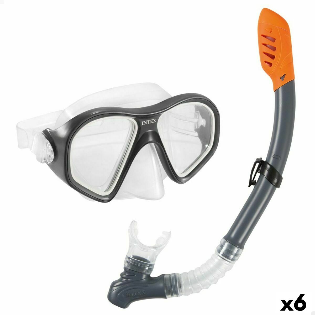 4899888614876 - Taucherbrille mit Schnorchel Reef Rider Blau