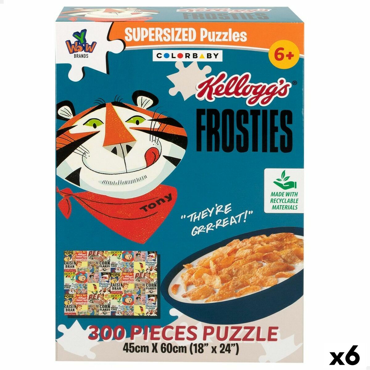 4899888616153 - Puzzle Kelloggs Frosties 300 Stücke 6 Stück 60 x 45 x 01 cm