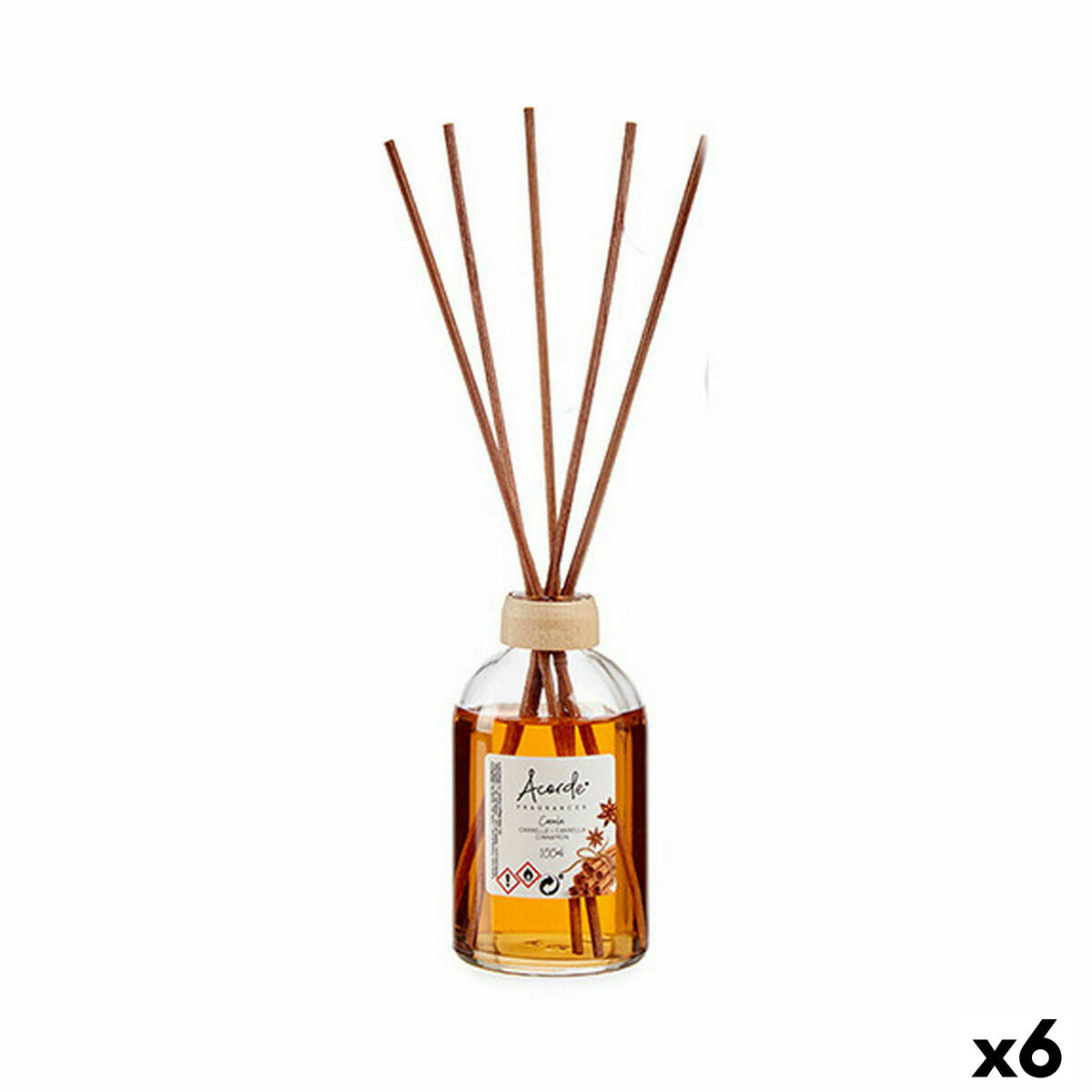4899888616979 - Parfümierte Stäbe 90497 Zimt 100 ml (6 Stück) 4899888616979 - Parfümierte Stäbe 90497 Zimt 100 ml (6 Stück)