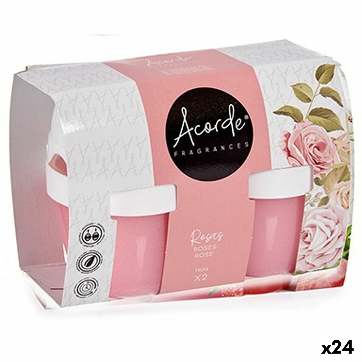 4899888617501 - Lufterfrischer-Set 1165-ROSE Rosen Gel (24 Stück)