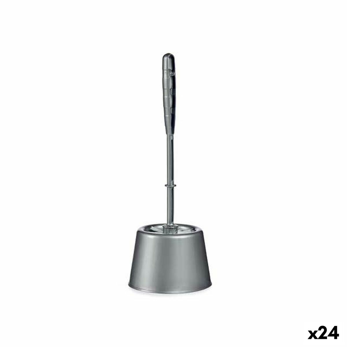 4899888618638 - Toilettenbürste UP-154 Silberfarben Kunststoff 13 x 365 x 13 cm (24 Stück)