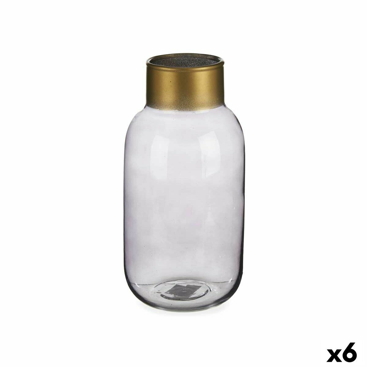 4899888618799 - Vase Grau Gold Glas 115 x 24 x 115 cm (6 Stück)