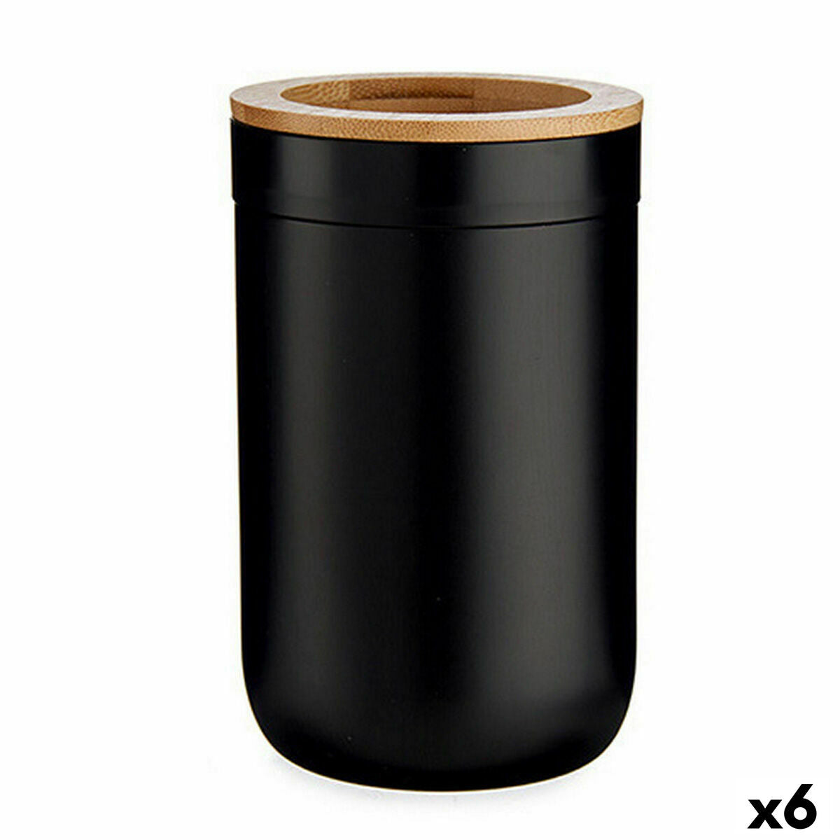 4899888619048 - Zahnbürstenhalter BP16-103BK Braun Schwarz natürlich Bambus Polypropylen 77 x 115 x 77 cm (6 Stück)