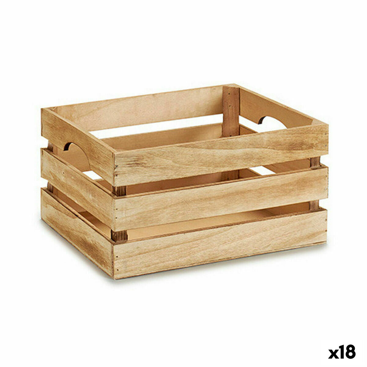 4899888619512 - Dekorative Box Braun Holz 31 x 16 x 21 cm (18 Stück)