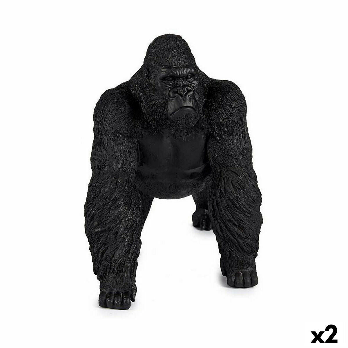 4899888619734 - Dekorative Figur Gorilla schwarz 20 x 27 x 34 cm (2 Einheiten)